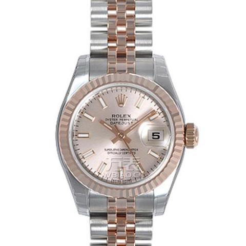 劳力士ROLEX-女装日志型系列 179171-63131粉红色 机械女表