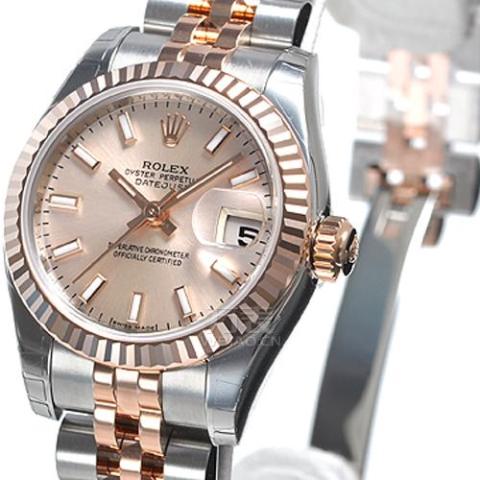 劳力士ROLEX-女装日志型系列 179171-63131粉红色 机械女表