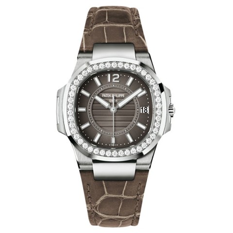 百达翡丽Patek Philippe-Nautilus系列 7010G-010 女士石英表